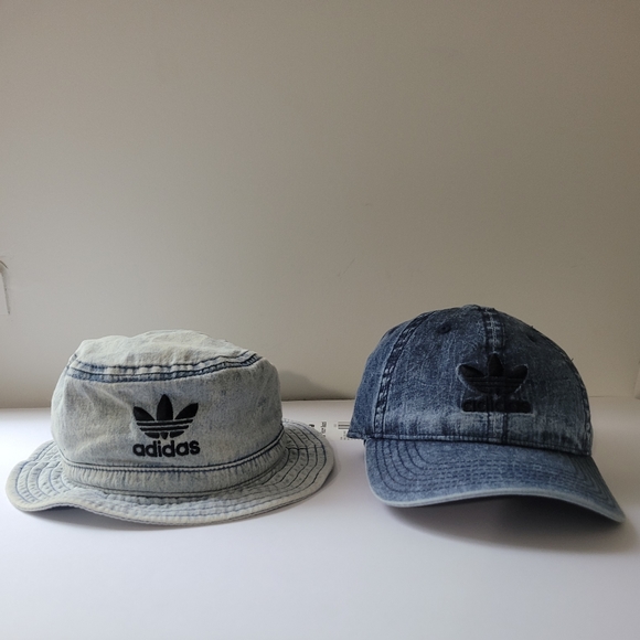 adidas Originals Other - Adidas Hat Bundle. Adidas Relaxed Denim Bucket Cap &  Adidas Relaxed Denim Cap.